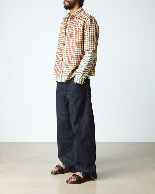 Josef Slide Grizzly Leather Sandals