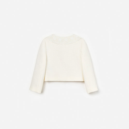 Cream Boucle Jacket