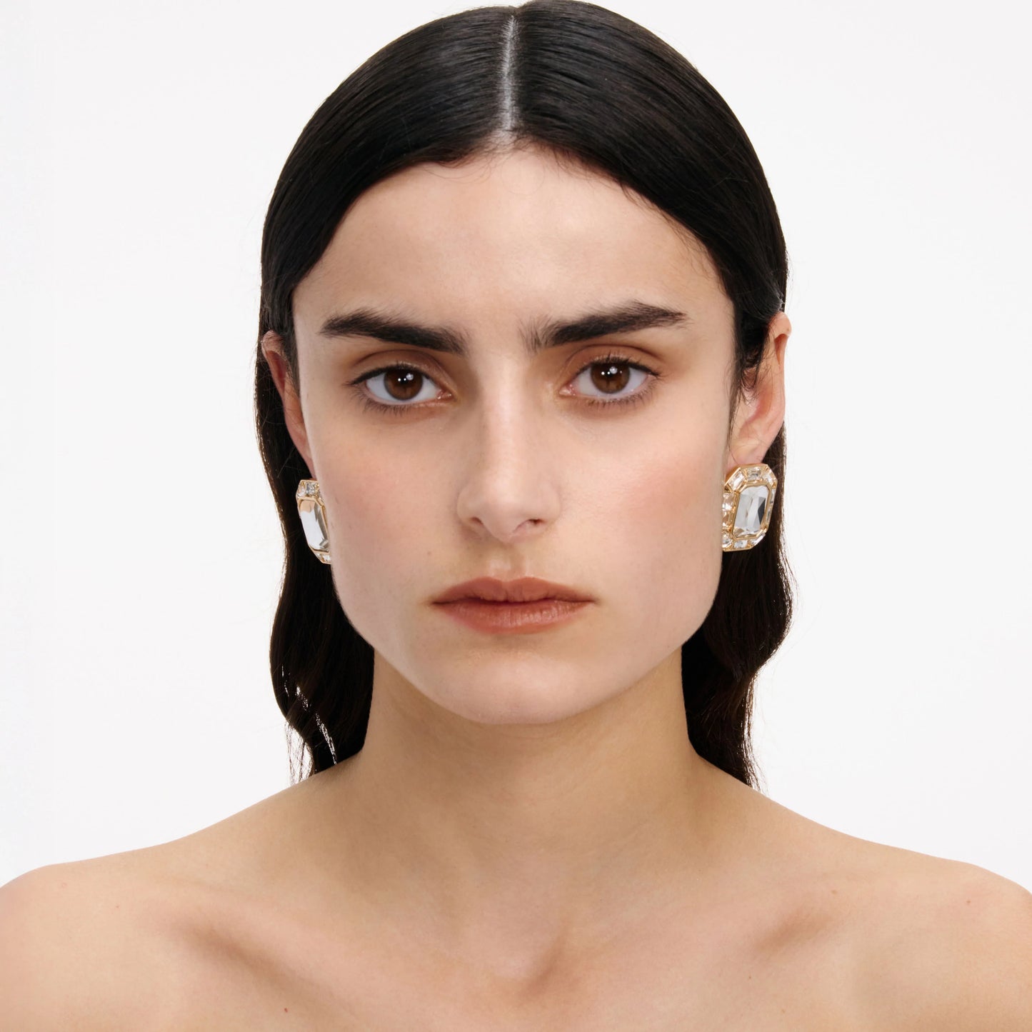 Gold Crystal Earrings