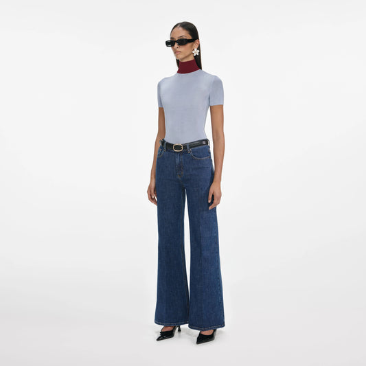 Blue Flared Jeans