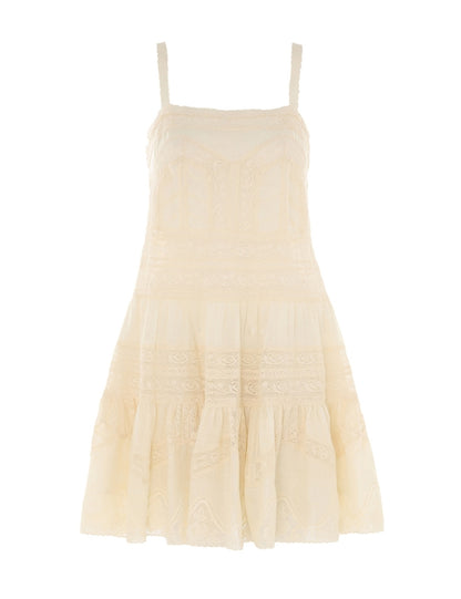 Halliday Lace Trim Short Dress