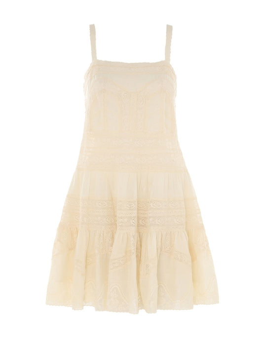 Halliday Lace Trim Short Dress
