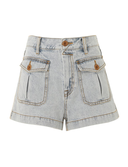 August Denim Mini Short
