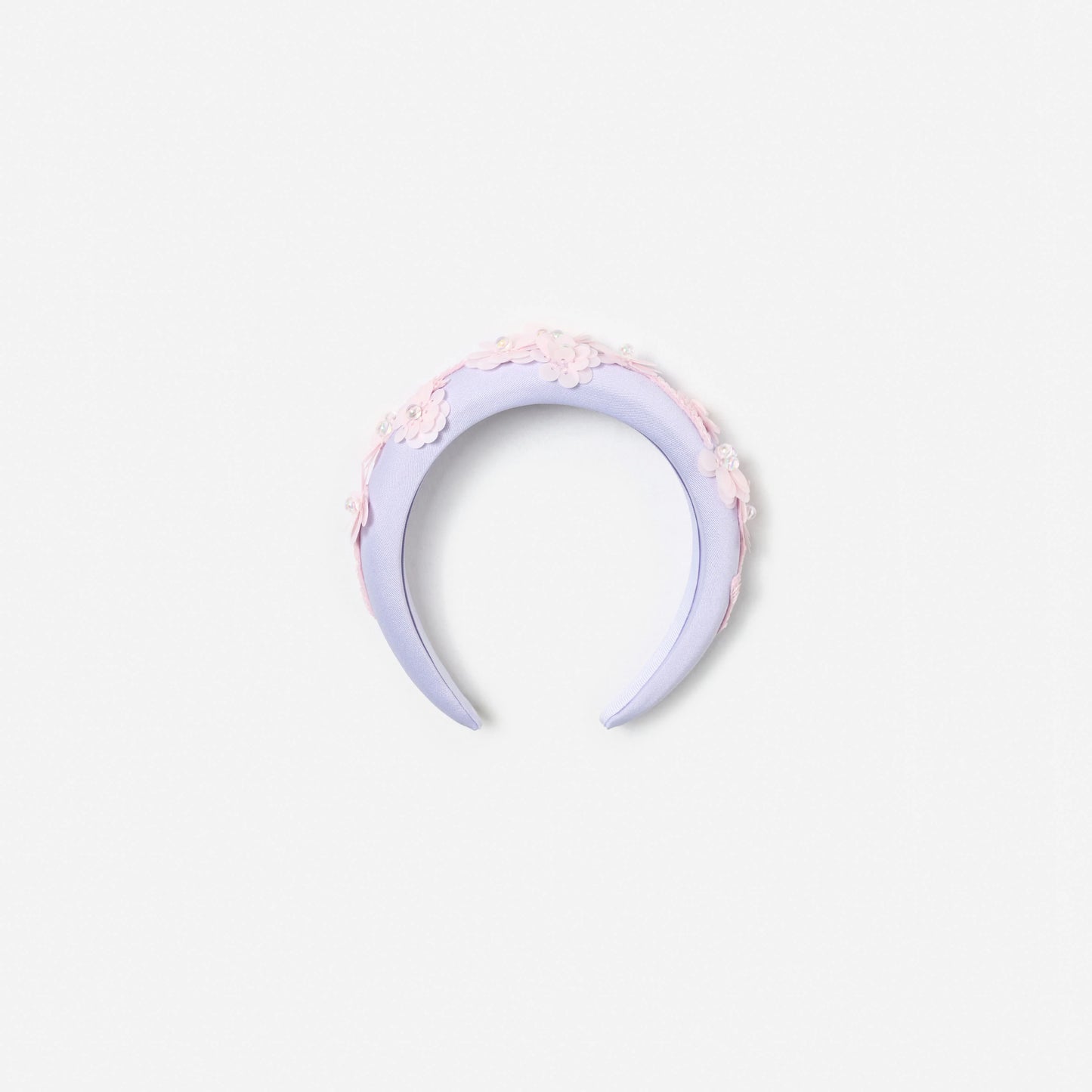 Lilac Flower Sequin Headband