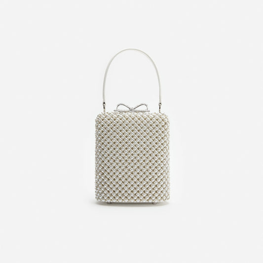 Pearl Embellished Mini Bag