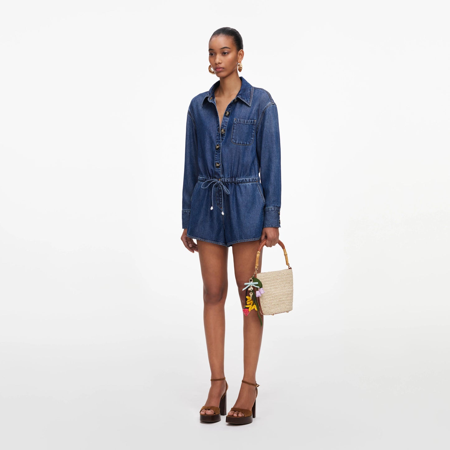 Denim Relaxed Fit Playsuit