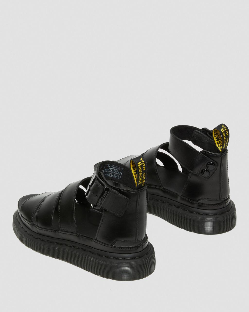 CLARISSA II LEATHER STRAP SANDALS