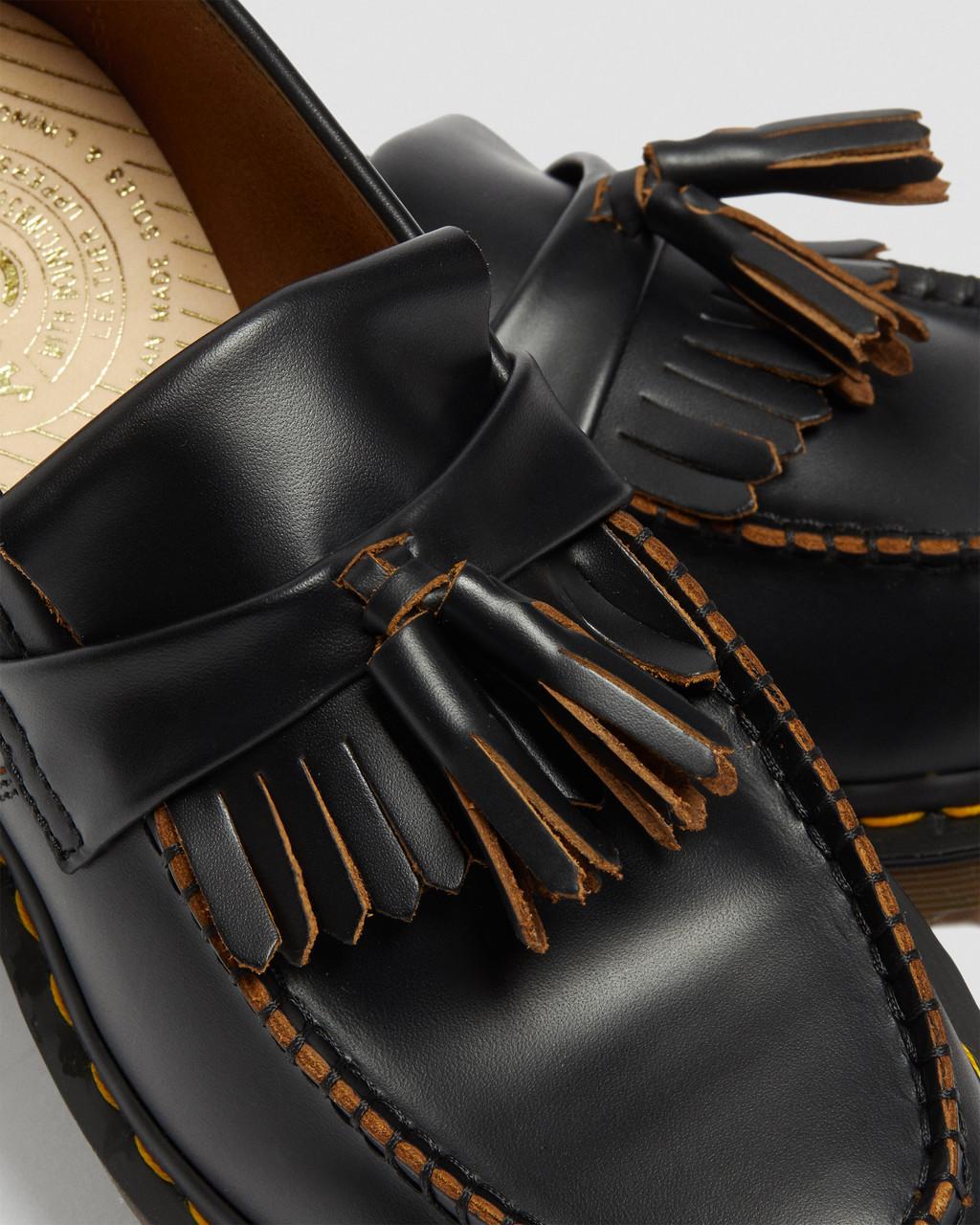 Vintage Adrian Quilon Leather Tassel Loafers