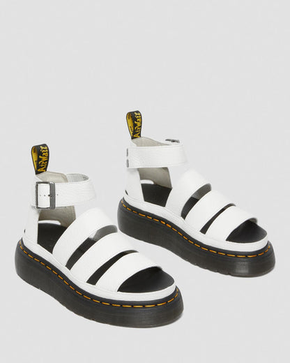 Clarissa II Quad Milled Nappa Leather Platform Sandals