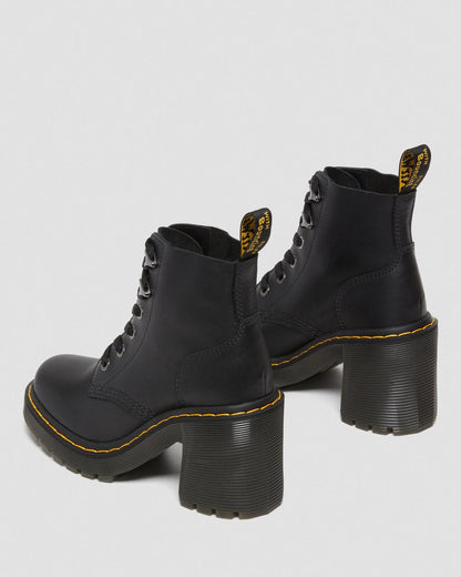 Jesy Sendal Leather Heels Black