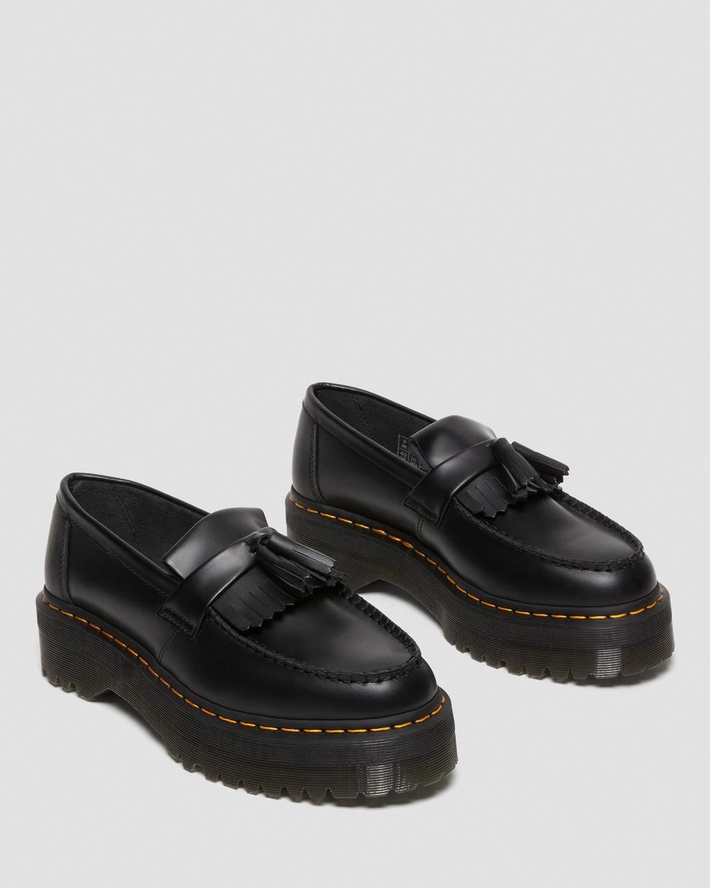 Adrian Quad Leather Platform Tassle Loafers