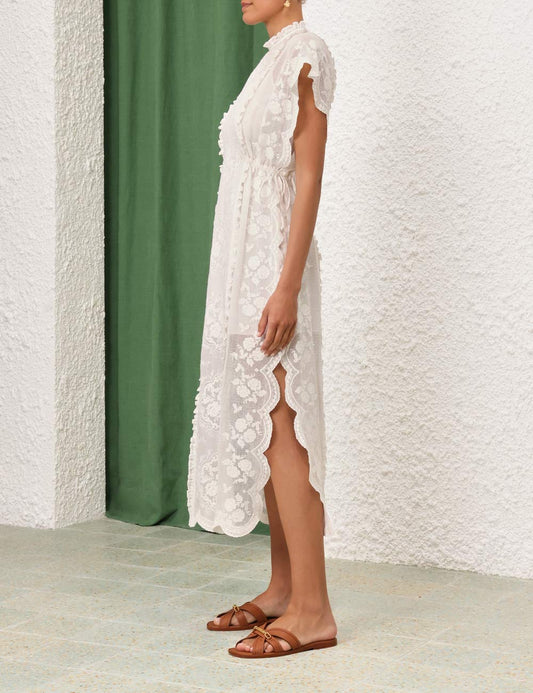 Alight Draw Waist Midi Dress