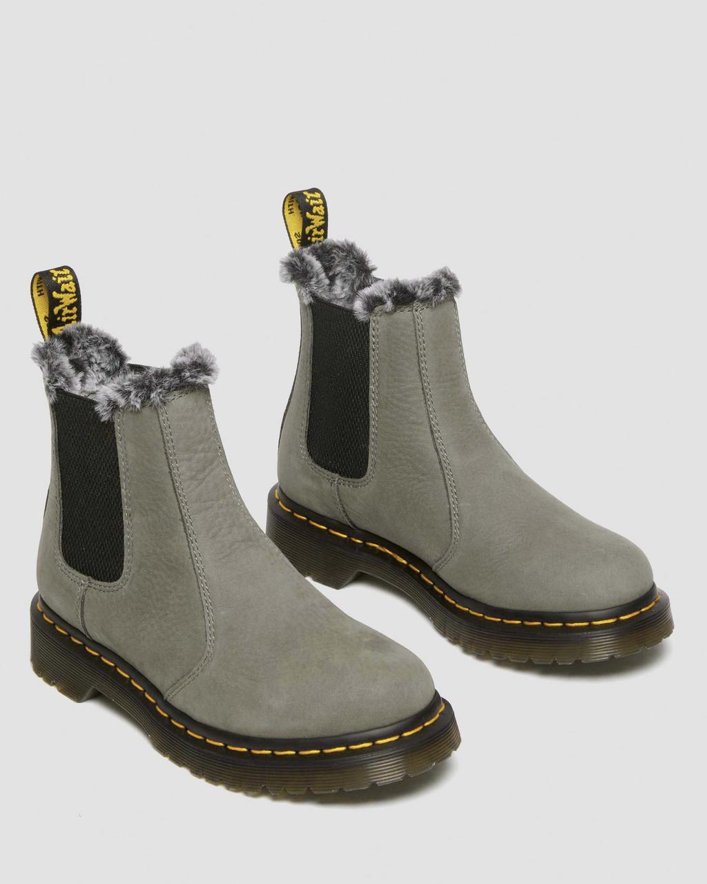 2976 Leonore Faux Fur Lined Nubuck Chelsea Boots