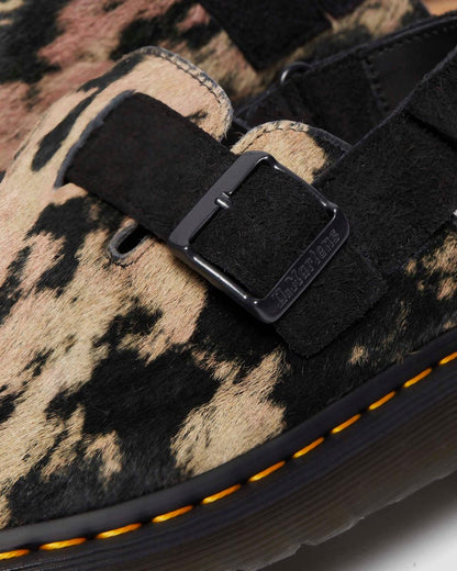 Jorge II Contrast Hair-On Mules