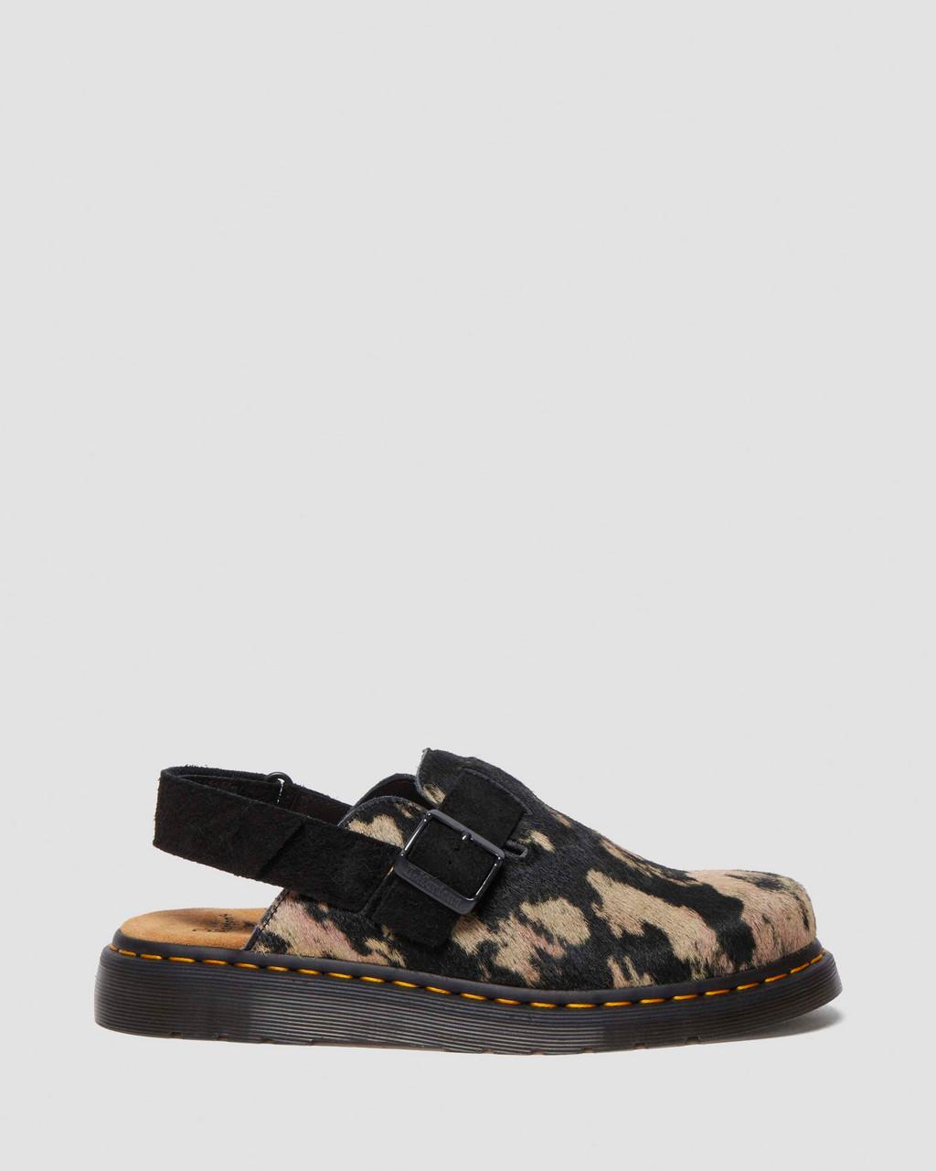 Jorge II Contrast Hair-On Mules