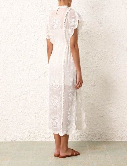 Alight Draw Waist Midi Dress