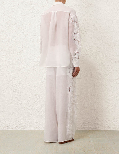 Halliday Lace Flower Shirt