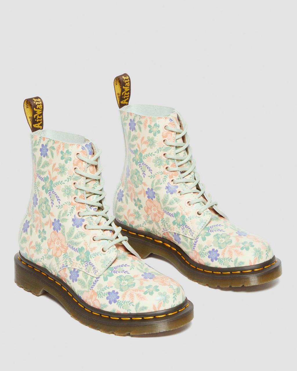 1460 Pascal Floral Reclaimed Leather Boots