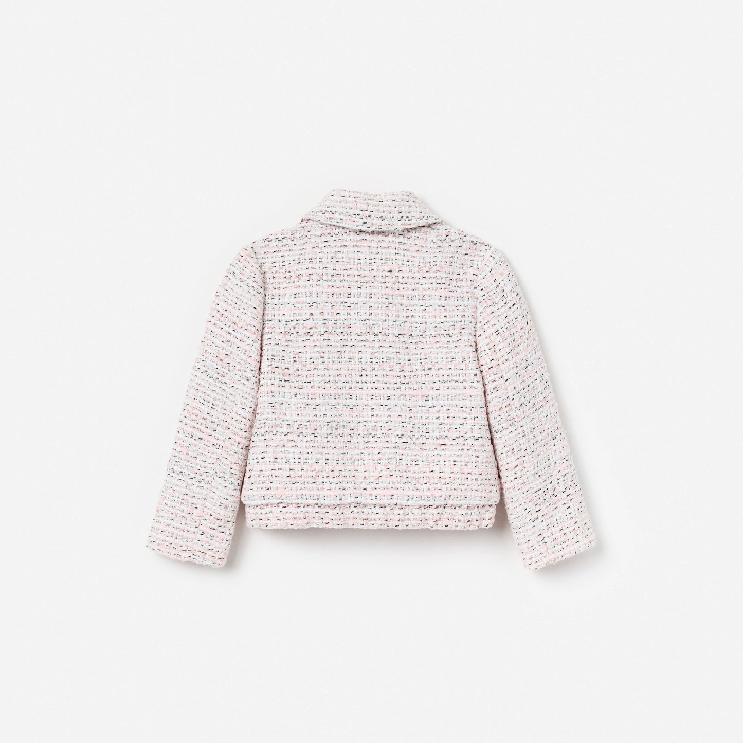 Pink Boucle Lace Bow Jacket