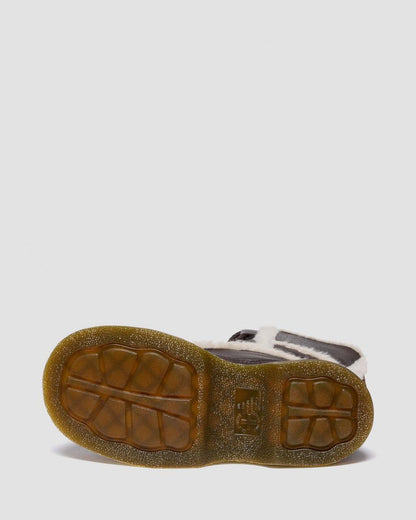 Buzz Lace Up Faux Fur Lined Grizzly Leather Boots