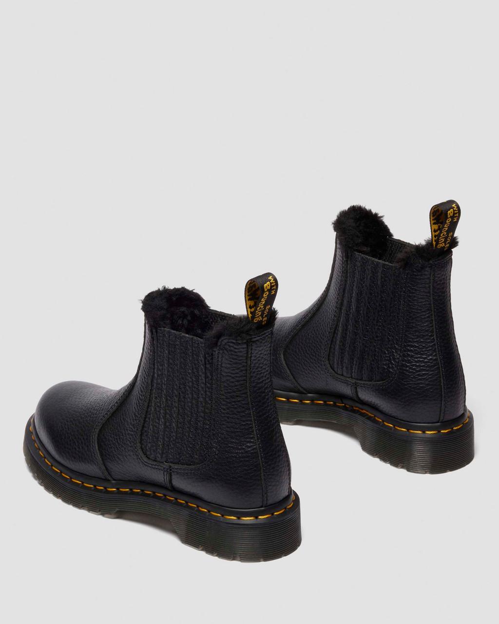 2976 LEONORE II FAUX FUR LINED SOFT LEATHER CHELSEA BOOTS