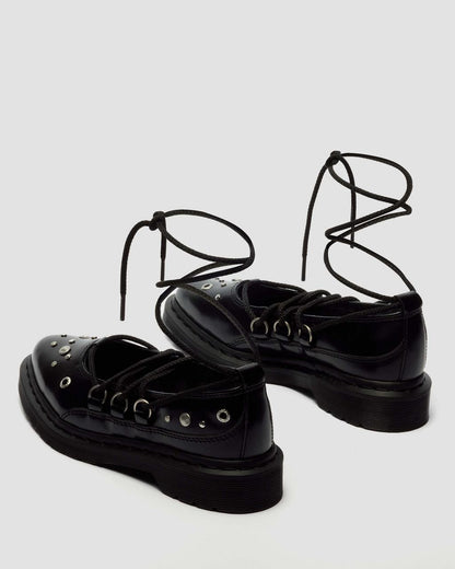 ELPHIE II STUDDED BUTTERO LEATHER BALLET FLATS