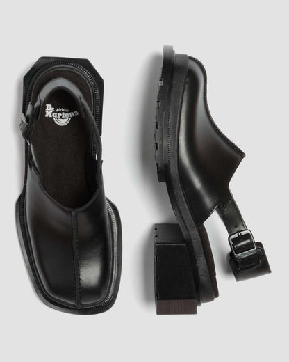 Maybole Square Toe Leather Mules