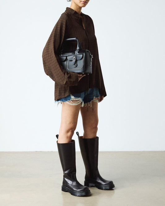 Rejena Hi Old Harness Leather Boots