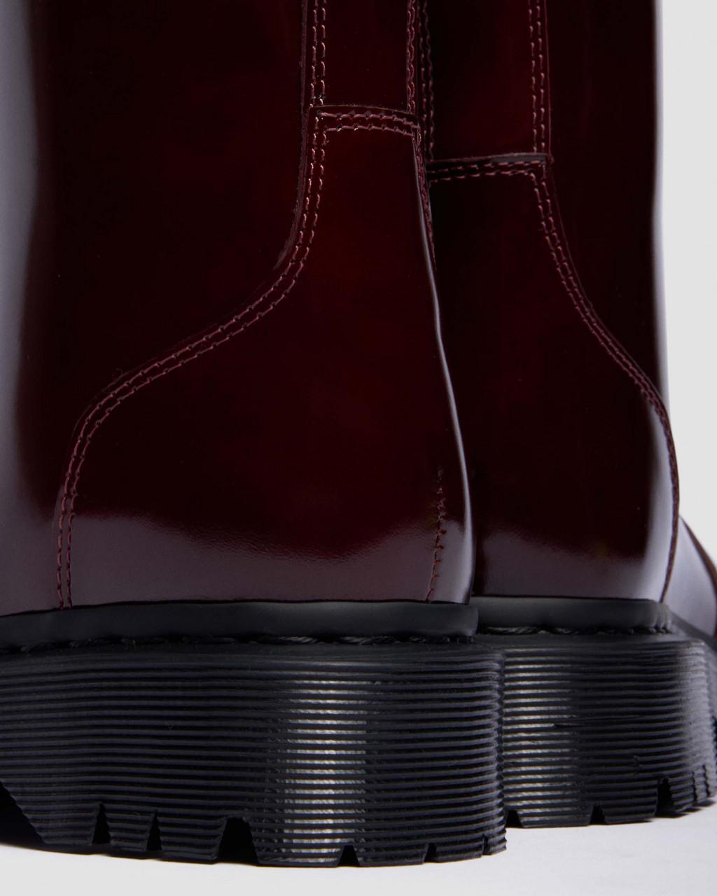 Rejena Laquered Leather Boots