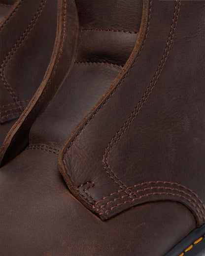 Zebzag Laceless Slip On Leather Boots