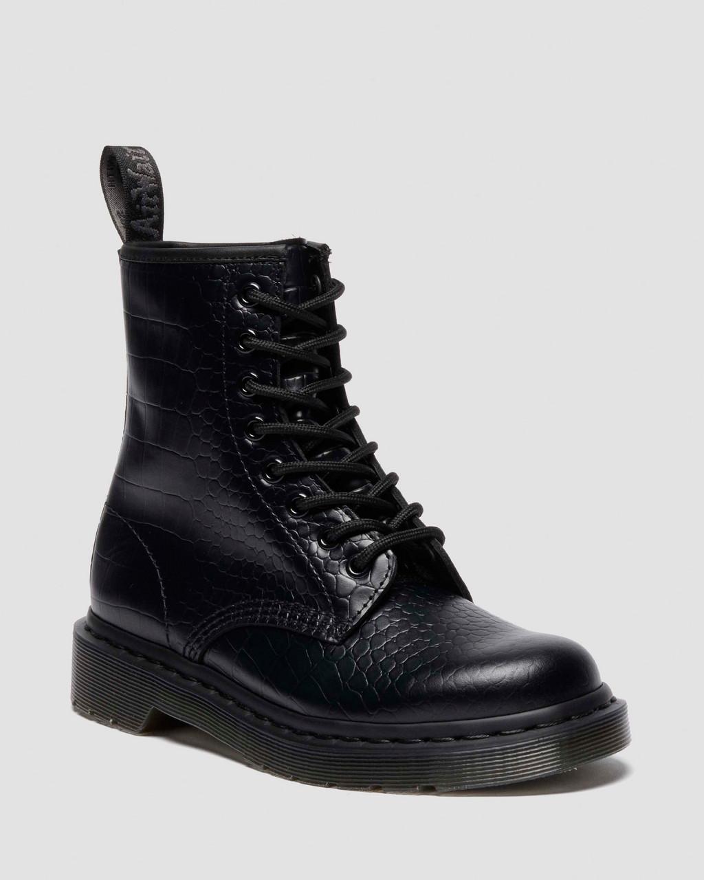 1460 Croc Emboss Leather Boots