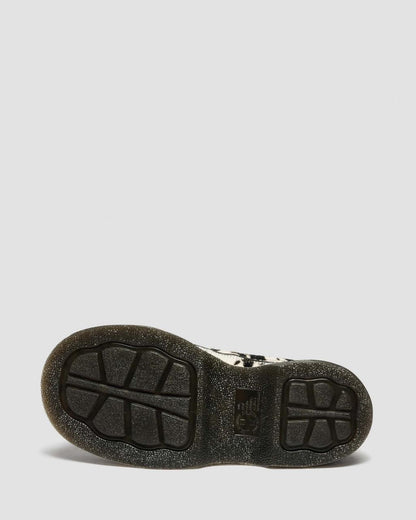 Buzz 5-Eye Dalmatian Hair On Leather Shoes