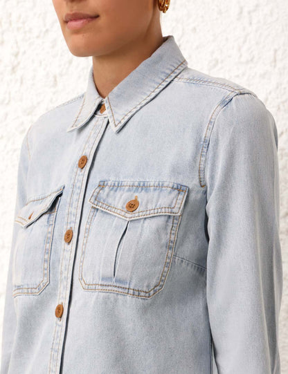 August Denim Body Shirt