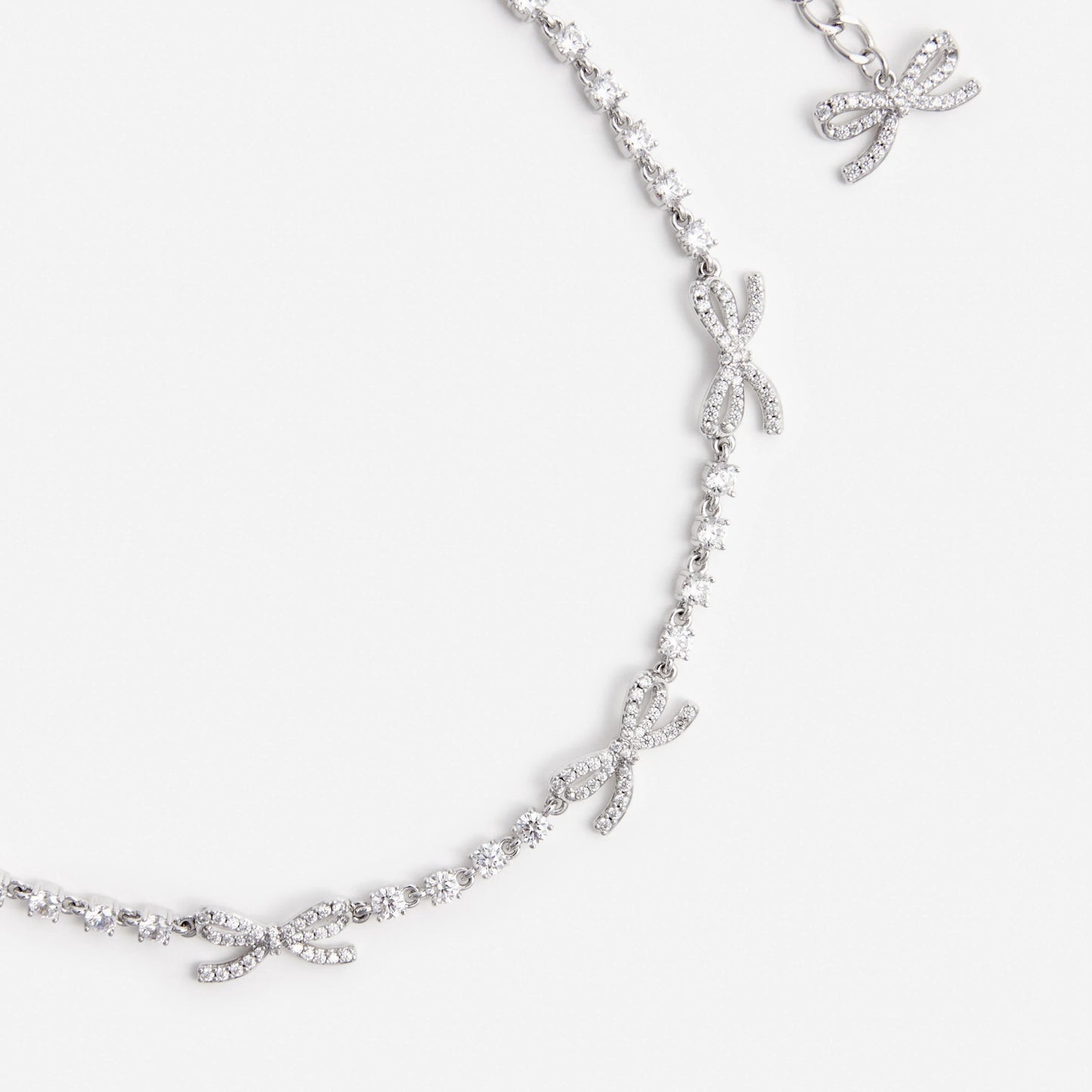 Crystal Bow Necklace