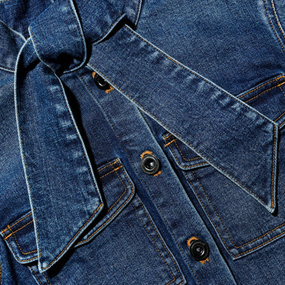 Denim Frill Playsuit