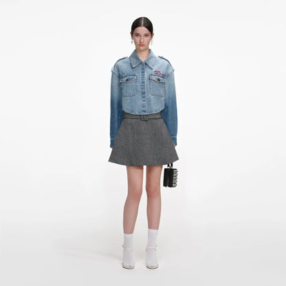 Rhinestone Denim Shirt
