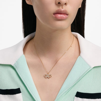Micro Gold Bow Necklace