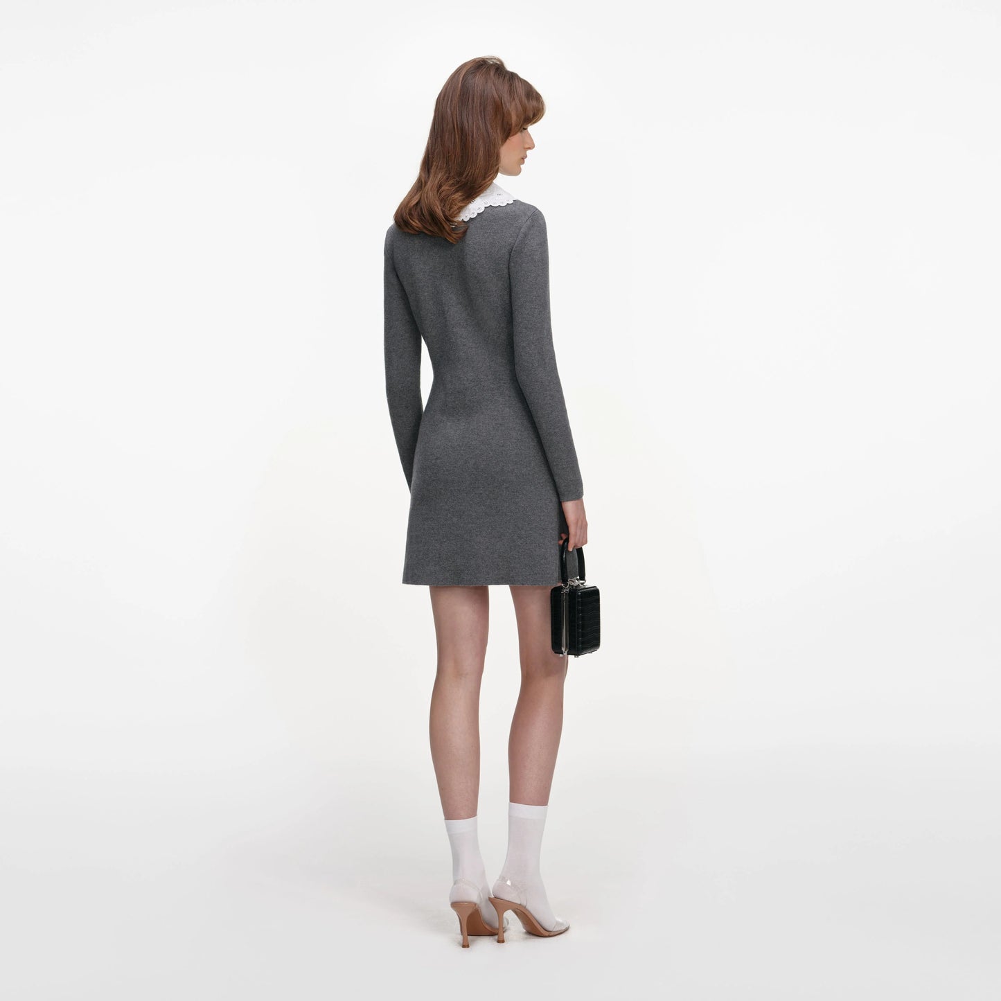 Grey Knit Mini Dress
