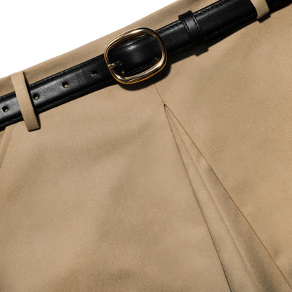Beige Cotton Skort