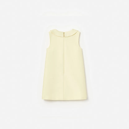 Yellow Taffeta Shift Dress