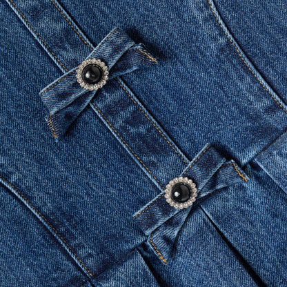 Flared Denim Dress
