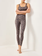 Freesoft High Rise Legging 25 Brown Contrast Cheetah