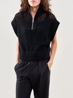 Gaines Half Zip Sweatshirt Black