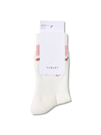 Lamar Club Stripe Socks Egret Pale Mauve Dusty Rose