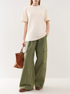 Leighton Boyfriend Tee Beige