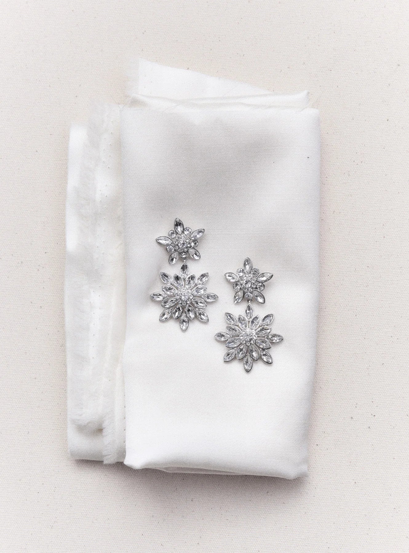 Crystal Tiered Earrings