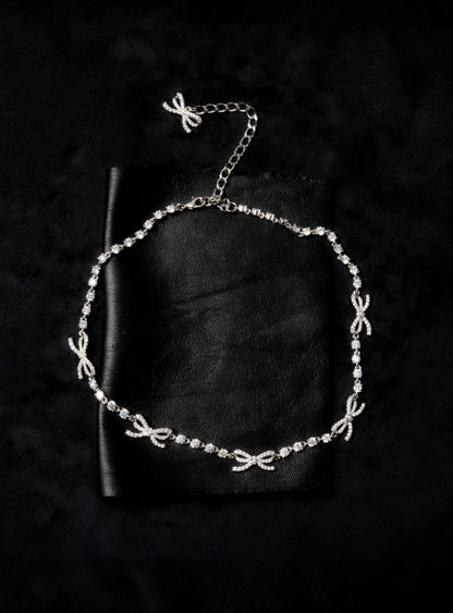 Crystal Bow Necklace