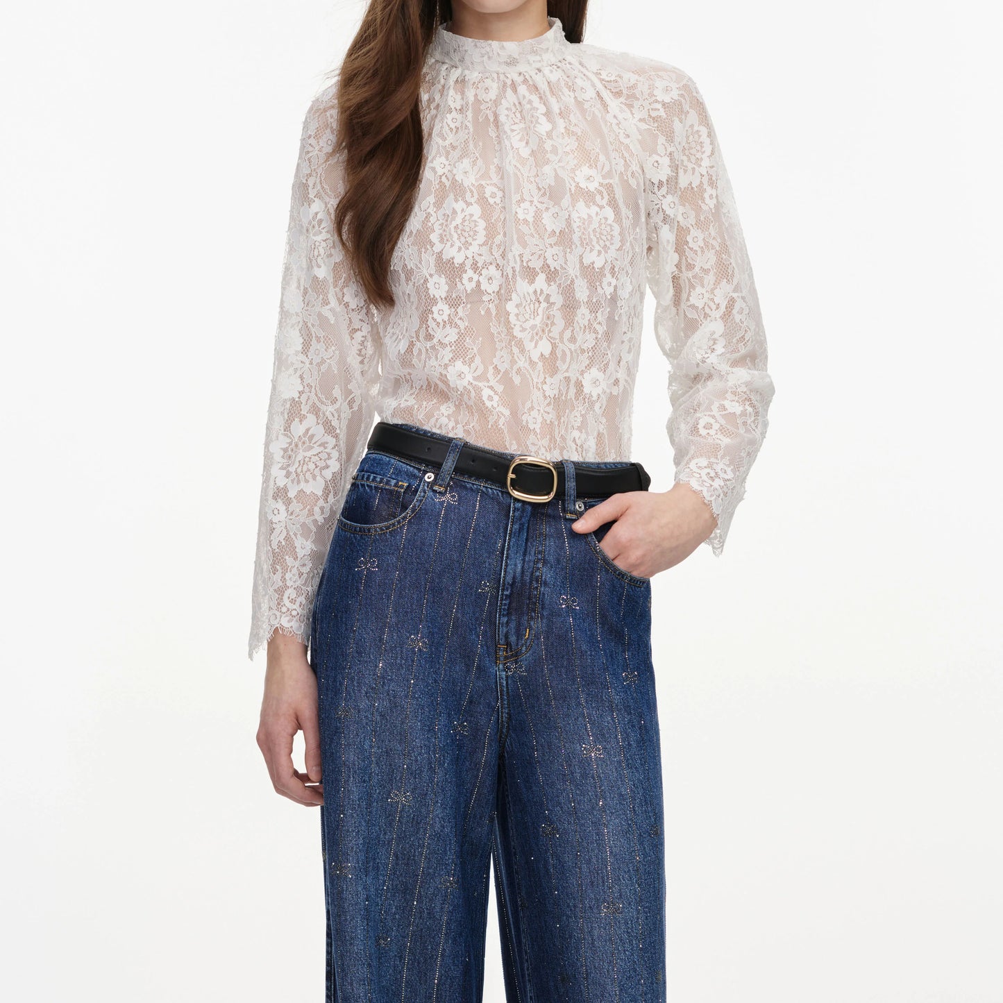 White Lace Blouse