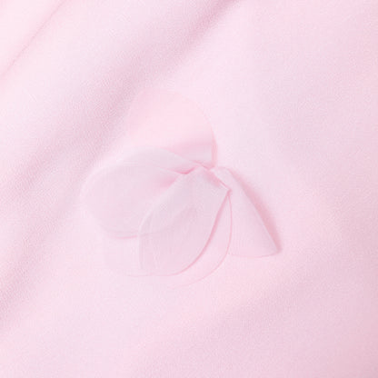 Pink Georgette Scarf Maxi Dress