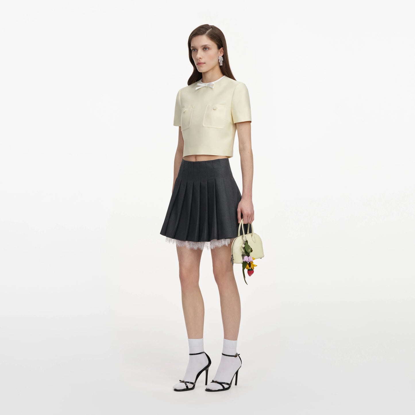 Yellow Taffeta Top